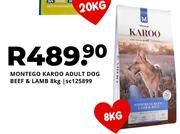 Montego Karoo Adult Dog Beef & Lamb-8Kg