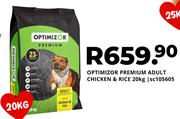 Optimizor Premium Adult Chicken & Rice-20Kg