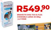 Bravecto Dog Tick & Flea Chewable Large-20-40Kg