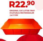 Original Cat Litter Tray Rectangular 41 x 31 x 9cm