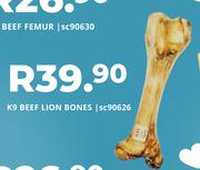 K9 Beef Lion Bones