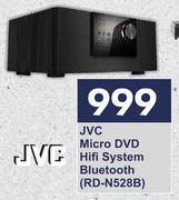 JVC Micro DVD HiFi System Bluetooth RD-N528B