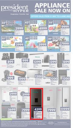President Hyper : Appliance Sale Now On (31 May - 6 June 2022), page 1