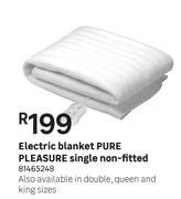 single non fitted electric blanket