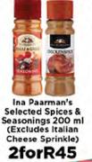 Paarman's Selected Spices & Seasonings-2x200ml(Excliudes Italian Cheese Sprinkle)