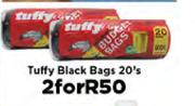 Tuffy Black Bags-2x20's