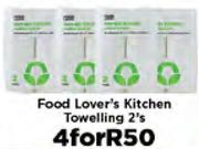 Food Lover's Kitchen Towelling-4x2's