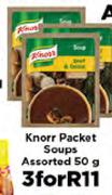 Knorr Packet Soups Assorted-3x50g