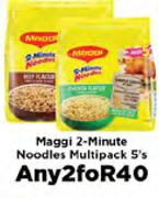 Maggi 2-Minute noodles Multipack 5's-For 2 
