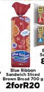 Blue Ribbon Sandwich Sliced Brown Bread 2x700g