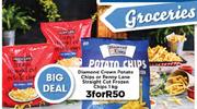 Diamond Crown Potato Chips or Penny Lane Straight Cut Frozen Chips-3x1Kg