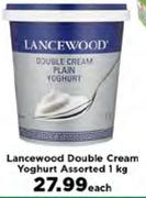 Lancewood Double Cream Yoghurt Assorted-1Kg Each