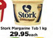 Stork Margarine Tub 1Kg-Each