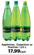 Appletiser, Grapetiser Or Peartiser-1.25Ltr Each