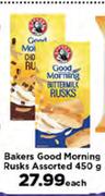 Bakers Good Morning Rusks-450g Each