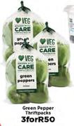 Green Pepper Thriftpacks-For 3