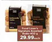Food Lover's Signature Assorted Rusks-400g Each