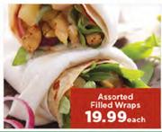 Assorted Filled Wraps-Each