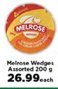 Melrose Wedges Assorted-200g Each