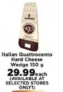 Italian Quattrocento Hard Cheese Wedge-150g Each