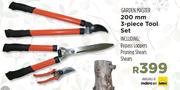 Garden Master 200mm 3 Piece Tool Set