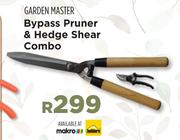 Garden Master Bypass Pruner & Hedge Shear Combo