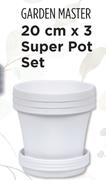 Garden Master 20cm x 3 Super Pot Set (Porcelain)