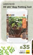 Garden Master 30dm Sqaure Bag Potting Soil