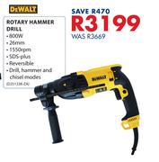 Dewalt 800W 26mm Rotary Hammer Drill D25133K-ZA