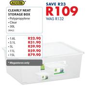 Addis 15L Clearly Neat Storage Box