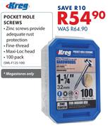 Kreg Pocket Hole Screws (SML-F125-100)