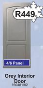 Grey Interior Door 4/6 panel 160481/82