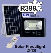 Solar Floodlight 2 Pce 30W 165869