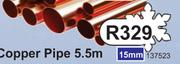 Copper Pipe 15mm 5.5m