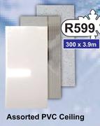 Assorted PVC Ceiling 300 x 3.9m