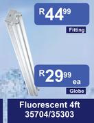 Fluorescent 4Ft Fitting 35704/35303