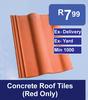 Concrete Roof Tiles (Red Only)