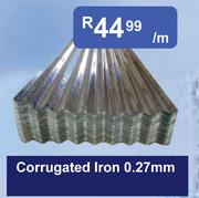 Corrugated Iron 0.27mm-Per M
