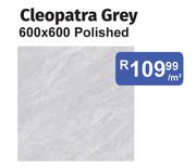 Cleopatra Grey 600 x 600 Polished-Per Sqm