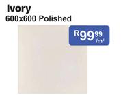 Ivory 600 x 600 Polished-Per Sqm