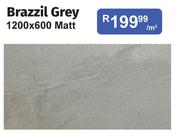 Brazzil Grey 1200 x 600 Matt-Per Sqm