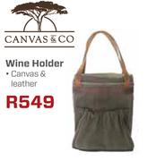 Canvas & Co Wine Holder (Canvas & Leather)