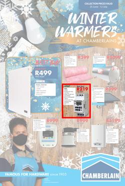 Chamberlains : Winter Warmers (25 June - 12 July 2020), page 1