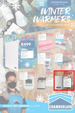 Chamberlains : Winter Warmers (25 June - 12 July 2020), page 1