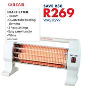 Goldair 3 Bar Heater GBH-300B