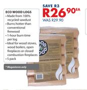 Eco Wood Logs 5 Pack-Ea