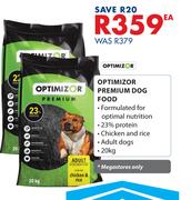 Optimizor Premium Dog Food-20Kg Ea