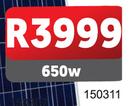 Solar Panel (650w) 150311