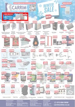 K Carrim Builders Mecca : Winter Sale (15 July - 08 August 2022), page 1