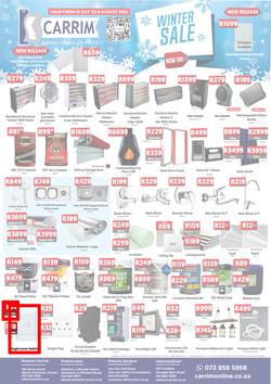 K Carrim Builders Mecca : Winter Sale (15 July - 08 August 2022), page 1